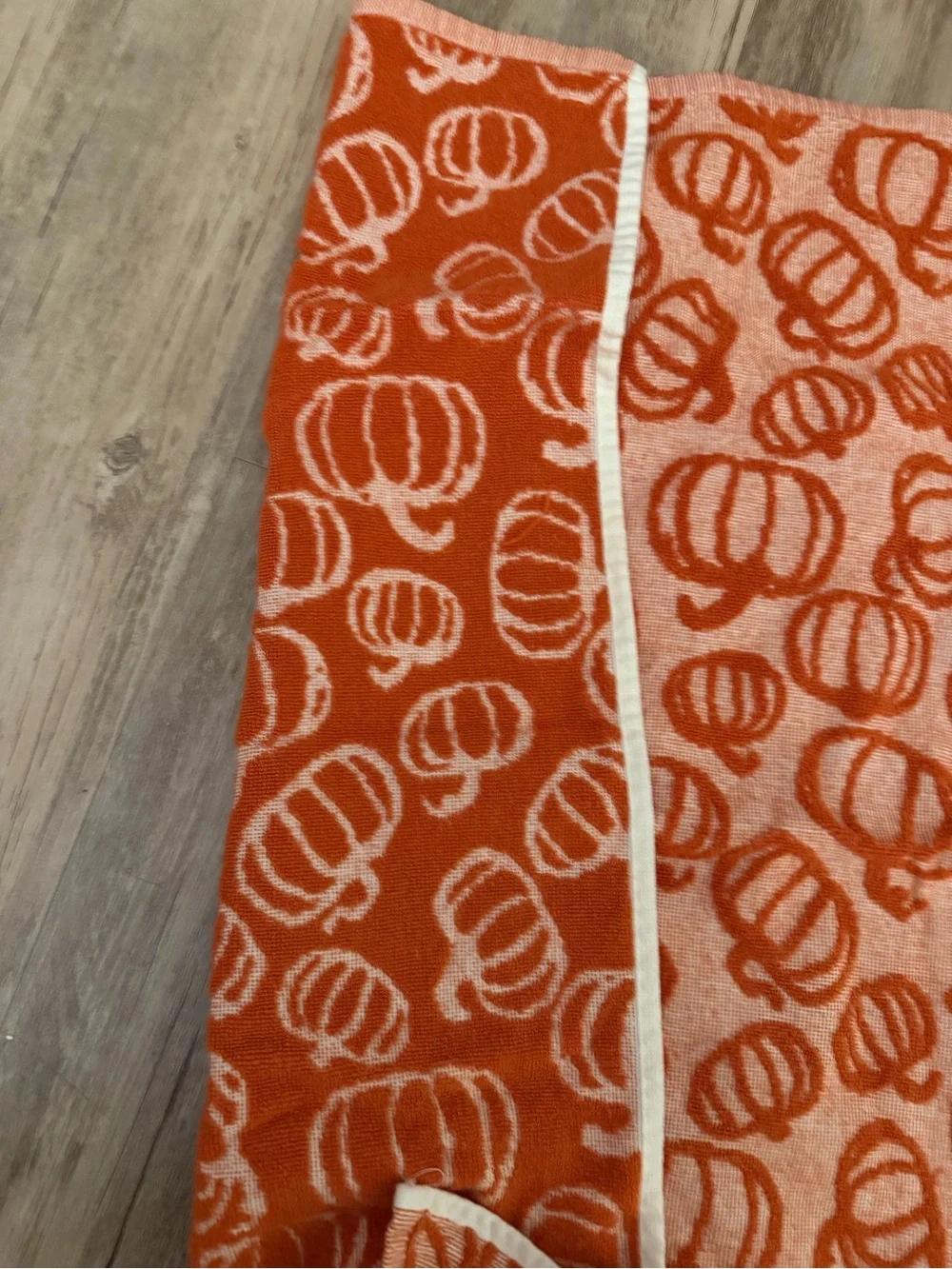 Orange Pumpkin Pattern Bath Towels - Home Bath 3 towels